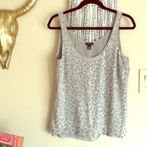 🌵 J crew silk sequin top